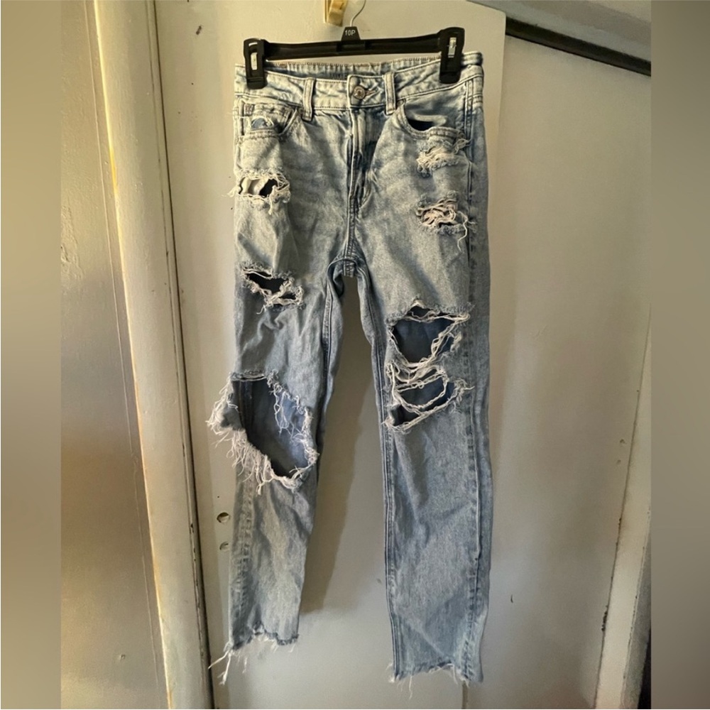 American Eagle Ripped Boyfriend Jeans